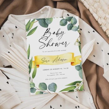 babyshower inbjudan